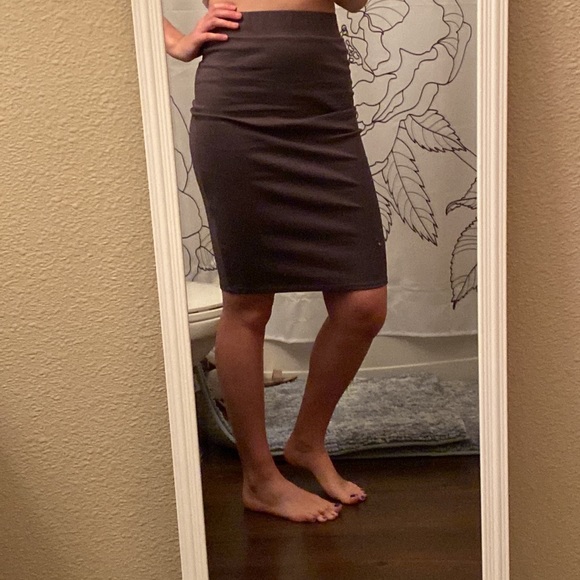 Mikarose Pencil Skirt XS Gray - Picture 3 of 4